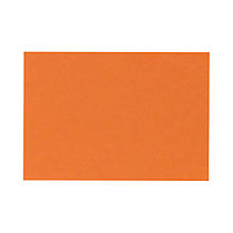 LUX Flat Cards, A2, 4 1/4 inch; x 5 1/2 inch;, Mandarin Orange, Pack Of 50