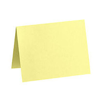 LUX Folded Cards, A2, 4 1/4 inch; x 5 1/2 inch;, Lemonade Yellow, Pack Of 1,000
