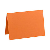 LUX Folded Cards, A2, 4 1/4 inch; x 5 1/2 inch;, Mandarin Orange, Pack Of 250