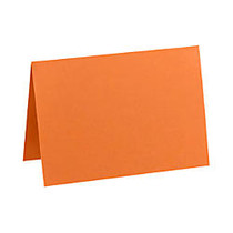 LUX Folded Cards, A9, 5 1/2 inch; x 8 1/2 inch;, Mandarin Orange, Pack Of 1,000