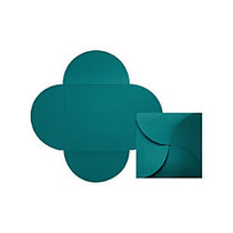 LUX Petal Invitations, 6 1/4 inch; x 6 1/4 inch;, Teal, Pack Of 110