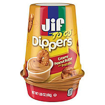 Jif To-Go Dippers, Pretzels/Creamy Peanut Butter, 1.69 Oz, Pack Of 8