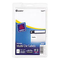 Avery; Removable Inkjet/Laser Multipurpose Labels, 1 1/2 inch; x 3 inch;, White, Pack Of 150