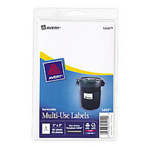 Avery; Removable Inkjet/Laser Multipurpose Labels, 5 inch; x 3 inch;, White, Pack Of 40