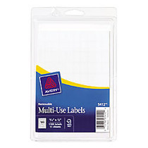 Avery; Removable Inkjet/Laser Multipurpose Labels, 5/16 inch; x 1/2 inch;, White, Pack Of 1,100