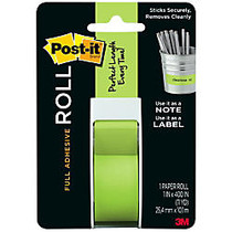 Post-it; Full Adhesive Rolls, 1 inch; x 400 inch;, Green