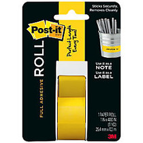 Post-it; Full Adhesive Rolls, 1 inch; x 400 inch;, Yellow