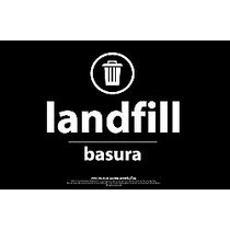 Recycle Across America Landfill Standardized Recycling Labels, 5 1/2 inch; x 8 1/2 inch;, Black
