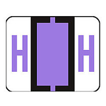 Smead; BCCR Bar-Style Permanent Alphabetical Labels, H, Lavender, Roll Of 500