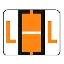 Smead; BCCR Bar-Style Permanent Alphabetical Labels, L, Dark Orange, Roll Of 500