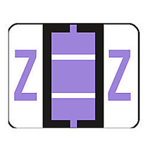 Smead; BCCR Bar-Style Permanent Alphabetical Labels, Z, Lavender, Roll Of 500