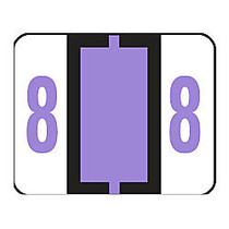 Smead; BCCRN Bar-Style Permanent Numerical Labels, 8, Lavender, Roll Of 500