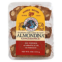 Almondina All-Natural Cookies, Gingerspice, 4 Oz, Pack Of 12