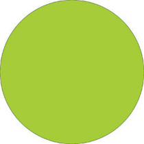 Tape Logic; Removable Round Color Inventory Labels, 3 inch; Diameter, Fluorescent Green, Pack Of 500