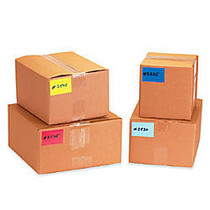 Tape Logic; Removable Write-On Rectangle Inventory Label Roll, 4 inch; x 2 3/4 inch;, Fluorescent Bright Yellow, Roll Of 500