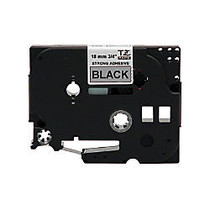 Brother TZeS941 Black on Matte Silver Label Tape - Permanent Adhesive - 0.70 inch; Width x 26.25 ft Length - Thermal Transfer - Black - 1 Each