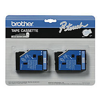 Brother; TC-22 Blue-On-White Tapes, 0.5 inch; x 25', Pack Of 2