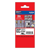 Brother; TZe-S241 Extra-Strength Black-On-White Tape, 0.75 inch; x 26.2'