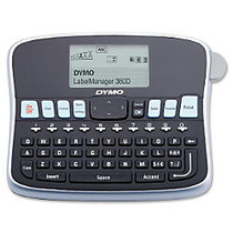 Dymo LabelManager LM360D Label Maker - Label - 0.24 inch;, 0.35 inch;, 0.47 inch;, 0.75 inch; Auto Power Off, QWERTY, Underline, Lightweight, Repeat Printing