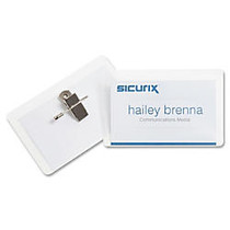 Baumgartens; Sicurix Combo Clip/Pin-Style Badge Kit, Pack Of 50