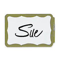 Maco; Name Badges, Gold Border, Pack Of 100