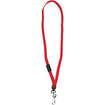 Office Wagon; Brand Breakaway Lanyards, 38 inch;, Red, Case Of 24