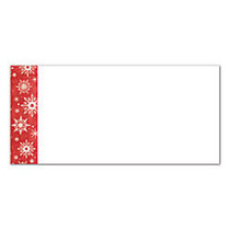 Great Papers!; Holiday Envelopes, Blue Flakes, #10, 4 1/8 inch; x 9 1/2 inch;, Pack Of 40