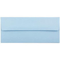 JAM Paper; Booklet Envelopes With Gummed Closure, #10, 4 1/8 inch; x 9 1/2 inch;, Light Baby Blue, Pack Of 25