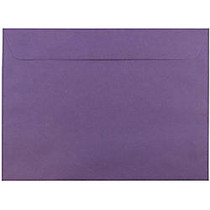 JAM Paper; Booklet Envelopes, 9 inch; x 12 inch;, Dark Purple, Pack Of 25