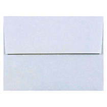 JAM Paper; Booklet Invitation Envelopes, A2, 4 3/8 inch; x 5 3/4 inch;, 30% Recycled, Blue, Pack Of 25