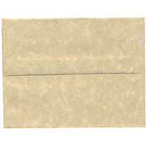 JAM Paper; Booklet Invitation Envelopes, A2, 4 3/8 inch; x 5 3/4 inch;, 30% Recycled, Brown, Pack Of 25
