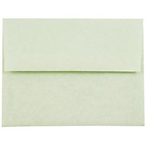 JAM Paper; Booklet Invitation Envelopes, A2, 4 3/8 inch; x 5 3/4 inch;, 30% Recycled, Green, Pack Of 25