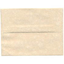 JAM Paper; Booklet Invitation Envelopes, A2, 4 3/8 inch; x 5 3/4 inch;, 30% Recycled, Natural, Pack Of 25