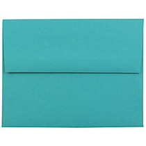 JAM Paper; Booklet Invitation Envelopes, A2, 4 3/8 inch; x 5 3/4 inch;, 30% Recycled, Sea Blue, Pack Of 25