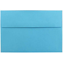 JAM Paper; Booklet Invitation Envelopes, A8, 5 1/2 inch; x 8 1/8 inch;, 30% Recycled, Blue, Pack Of 25