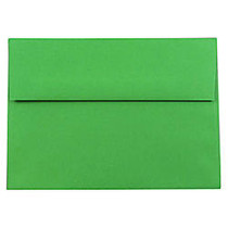 JAM Paper; Booklet Invitation Envelopes, A8, 5 1/2 inch; x 8 1/8 inch;, 30% Recycled, Green, Pack Of 25