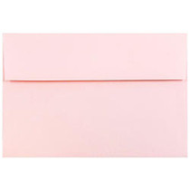 JAM Paper; Booklet Invitation Envelopes, A8, 5 1/2 inch; x 8 1/8 inch;, Light Baby Pink, Pack Of 25