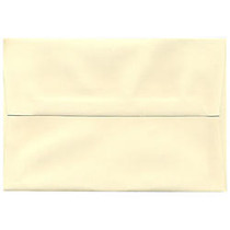 JAM Paper; Booklet Invitation Envelopes, A8, 5 1/2 inch; x 8 1/8 inch;, Strathmore Ivory, Pack Of 25
