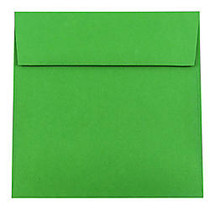 JAM Paper; Color Square Invitation Envelopes, 6 1/2 inch; x 6 1/2 inch;, 30% Recycled, Green, Pack Of 25