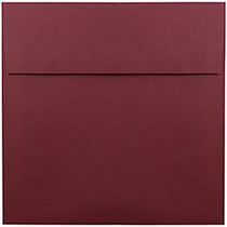 JAM Paper; Color Square Invitation Envelopes, 8 1/2 inch; x 8 1/2 inch;, Dark Red, Pack Of 25