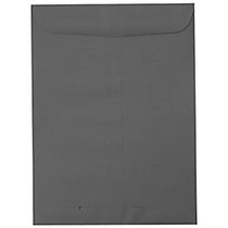 JAM Paper; Open-End Catalog Envelopes, 10 inch; x 13 inch;, Dark Gray, Pack Of 10