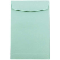 JAM Paper; Open-End Catalog Envelopes, 6 inch; x 9 inch;, Aqua, Pack Of 10