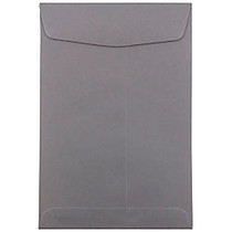 JAM Paper; Open-End Catalog Envelopes, 6 inch; x 9 inch;, Dark Gray, Pack Of 10