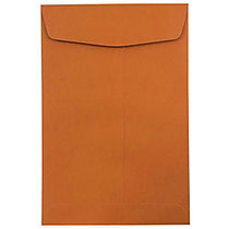JAM Paper; Open-End Catalog Envelopes, 6 inch; x 9 inch;, Dark Orange, Pack Of 10