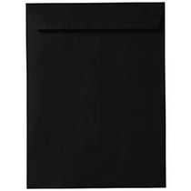 JAM Paper; Open-End Catalog Envelopes, 9 inch; x 12 inch;, Black, Pack Of 10