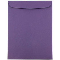 JAM Paper; Open-End Catalog Envelopes, 9 inch; x 12 inch;, Dark Purple, Pack Of 10