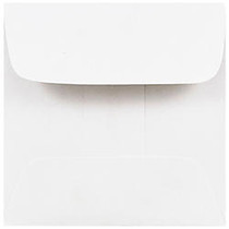 JAM Paper; Square Invitation Envelopes, 2 3/8 inch; x 2 3/8 inch;, White, Pack Of 25
