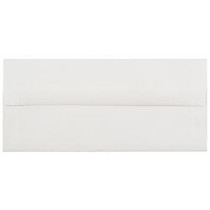 JAM Paper; Strathmore Booklet Envelopes With Gummed Closure, #10, 4 1/8 inch; x 9 1/2 inch;, Bright White Laid, Pack Of 25