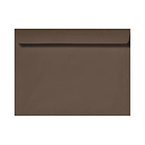 LUX Booklet Envelopes, 6 inch; x 9 inch;, Chocolate Brown, Pack Of 50