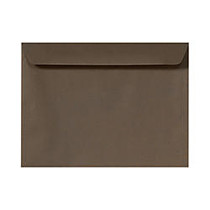 LUX Envelopes, Booklet, 9 inch; x 12 inch;, Chocolate Brown, Pack Of 1,000